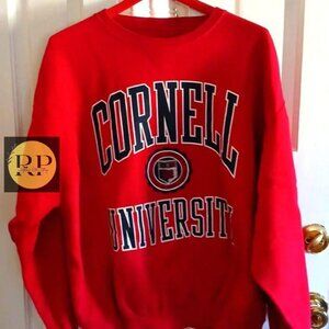 Cornell University NY Sweatshirt, Cornell University Sweatshirt shirt red y2k